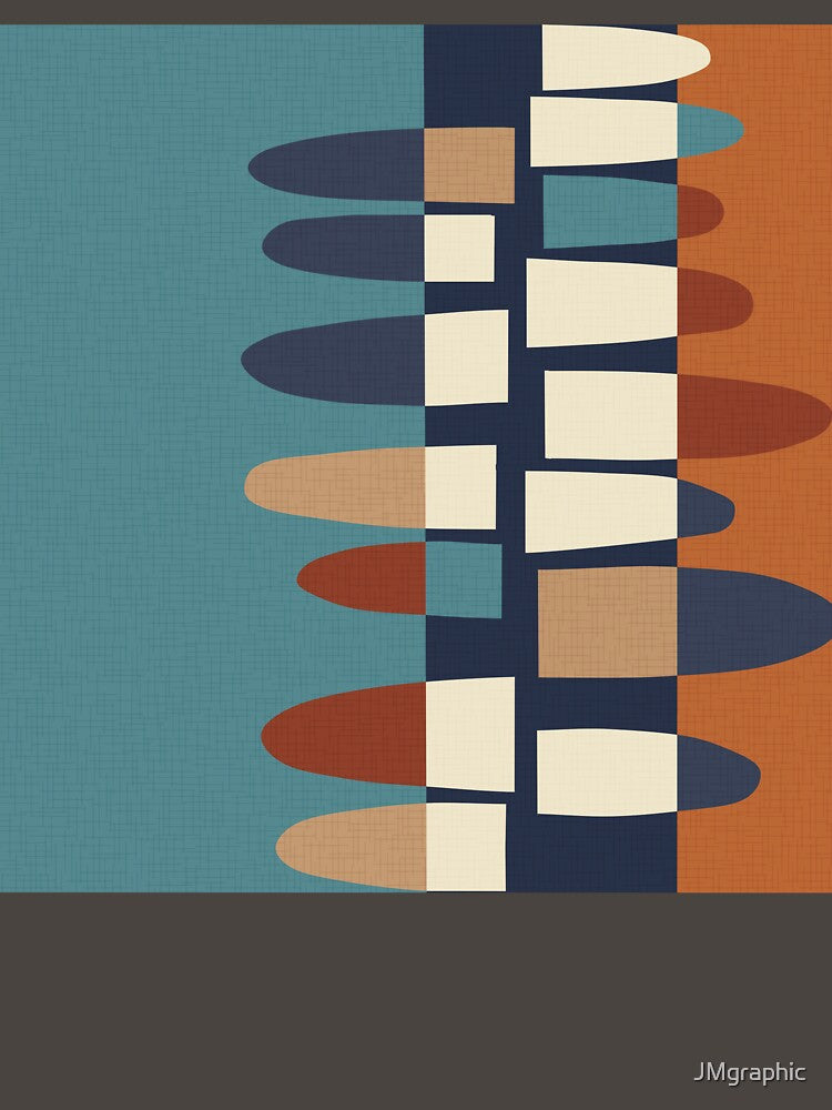 MCM abstract shapes by JMgraphic