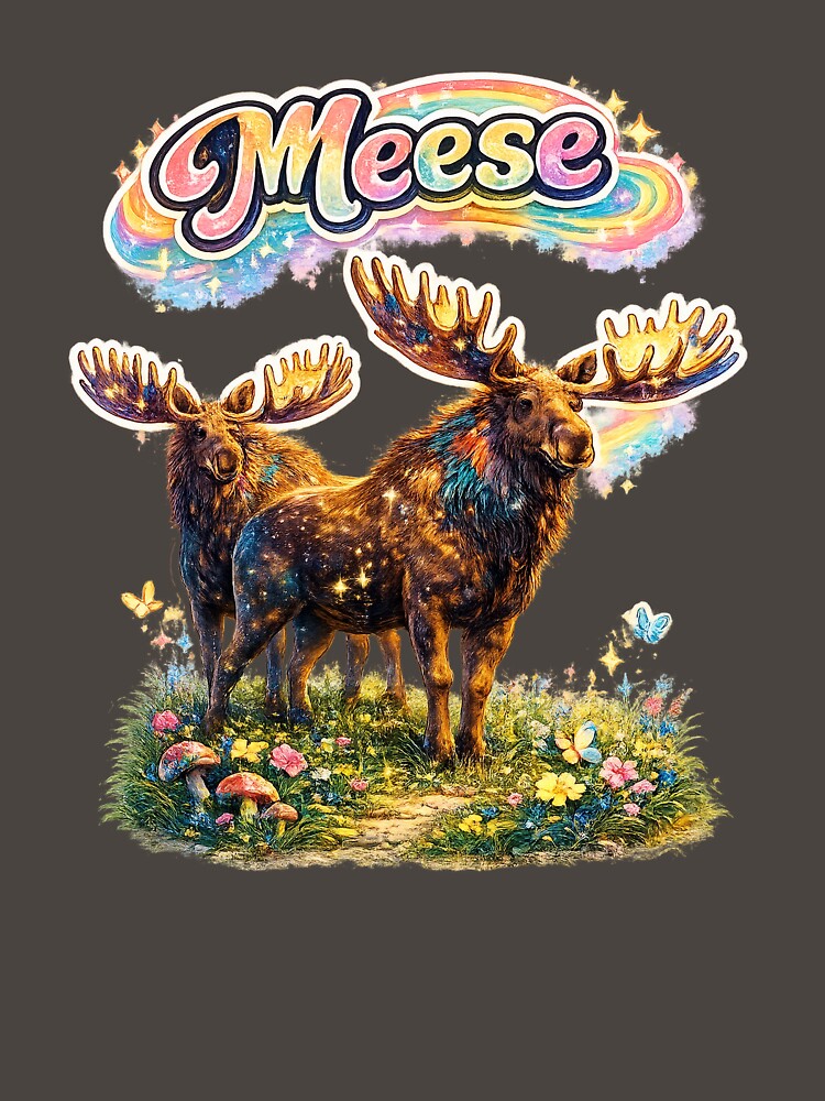 Meese – Funny Grammar Moose Pun | Word Play Humor by SnarkleCo