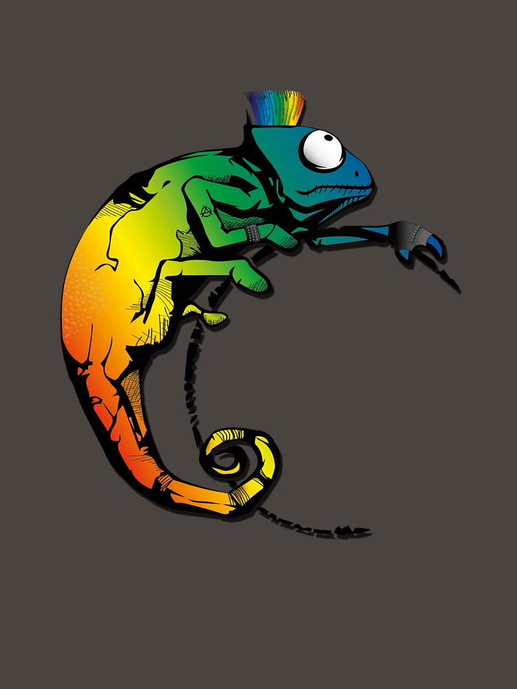 Chameleon as a punk by chameleon-world