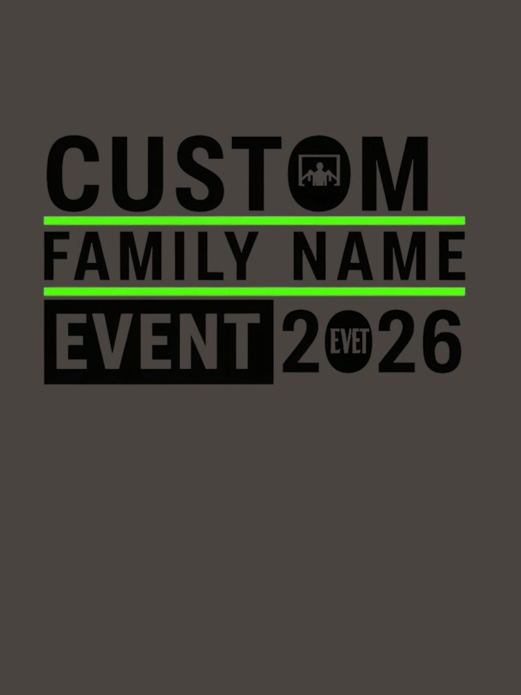 Custom Family Name T-Shirt - Personalized Event 2026 Matching Tee with Logo Icon by mo-carnival