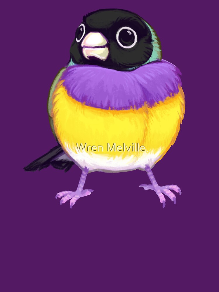 Pride Birds: Gouldian Finch by Wren Melville's Art
