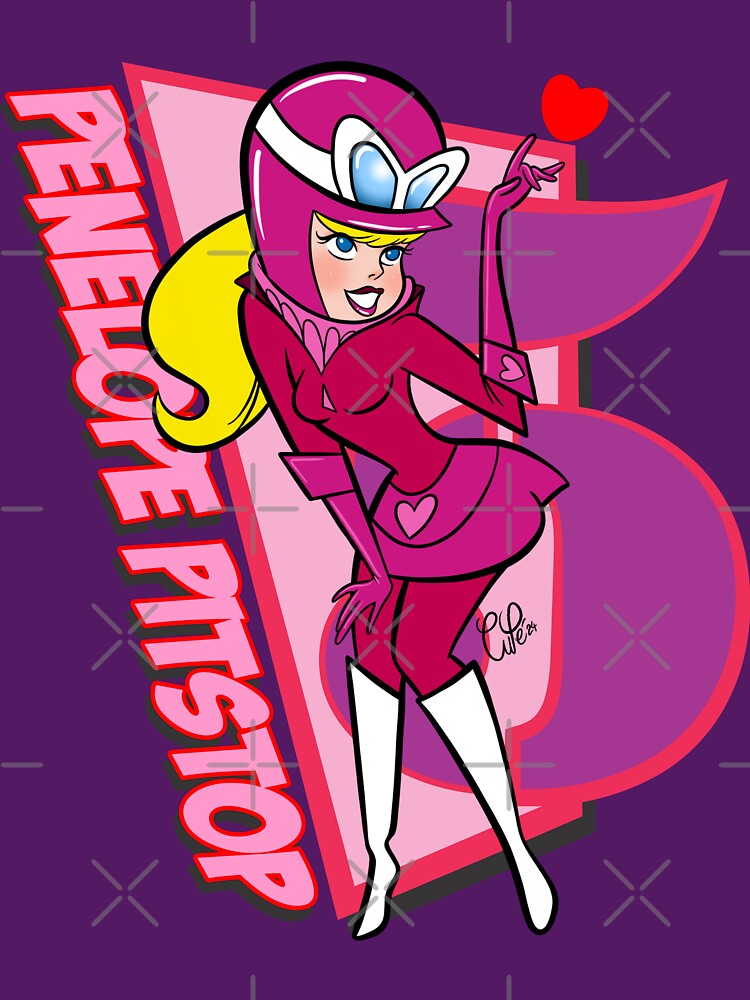 RETRO CARTOON VINTAGE - PENELOPE CASCO - RACING CARS - D2 by CuPensky