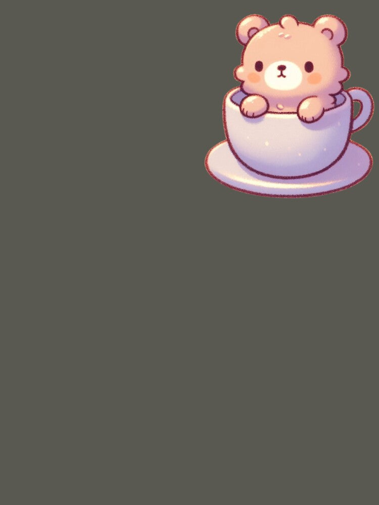 Chibi bear in a mug by Lastsnoww
