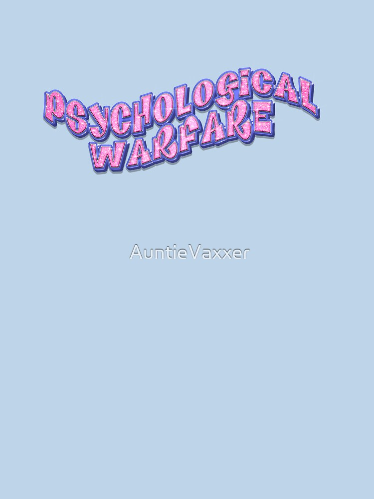 Psychological Warfare Glitter Doll Text by AuntieVaxxer Official Shop