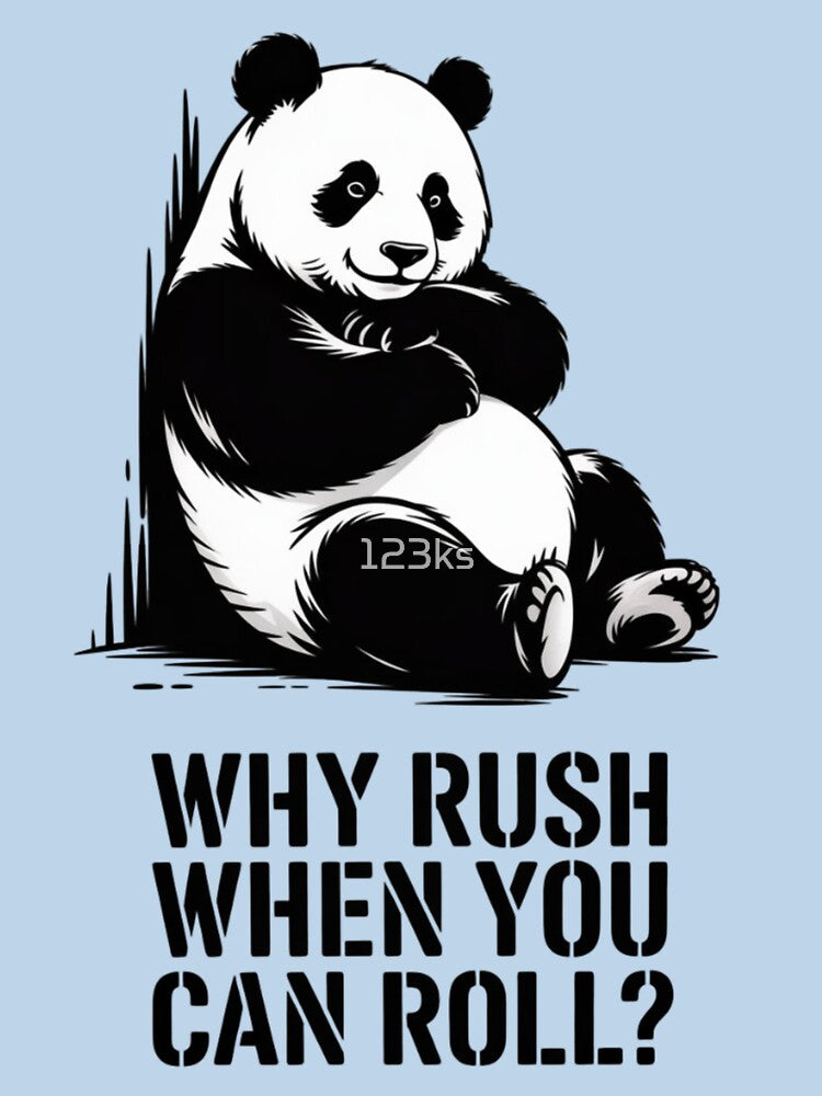 Lazy Panda - Why rush when you can roll? by 123ks