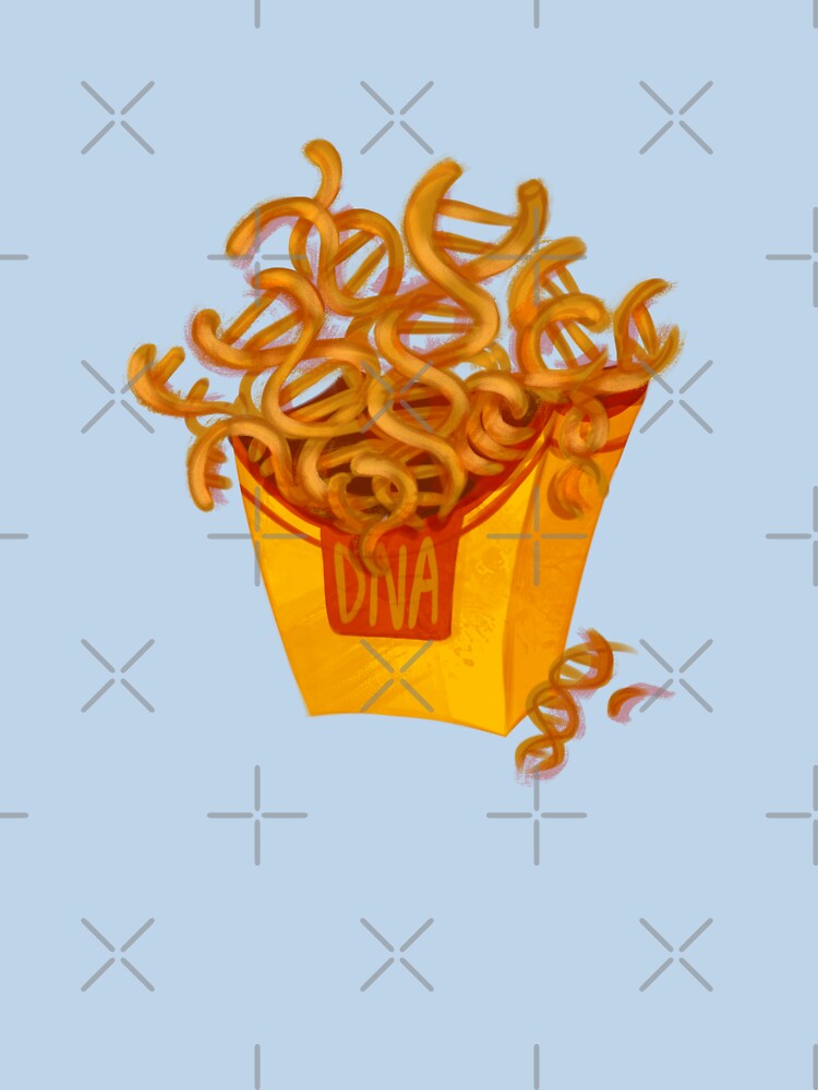 DNA helix curly fries by GalaxyChicken
