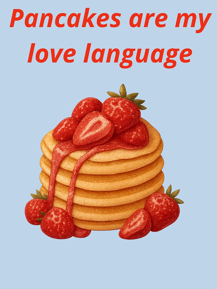 Pancakes Are My Love Language T-shirt Gifts by ZemVibe