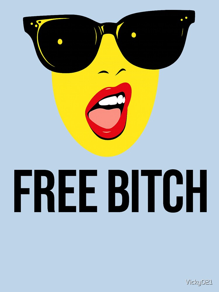 Free Bitch - Pop Art Expression Bold Sunglasses by Vicky021