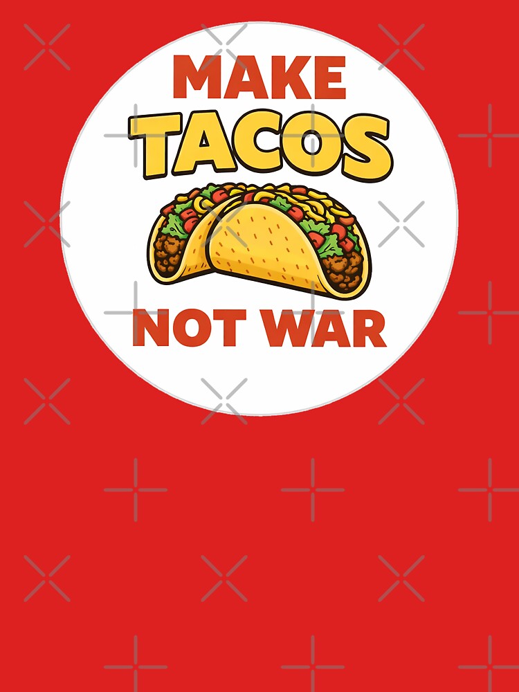 MAKE TACOS NOT WAR STICKER by PIXEL POP DESIGNS - Beyond the Norm!