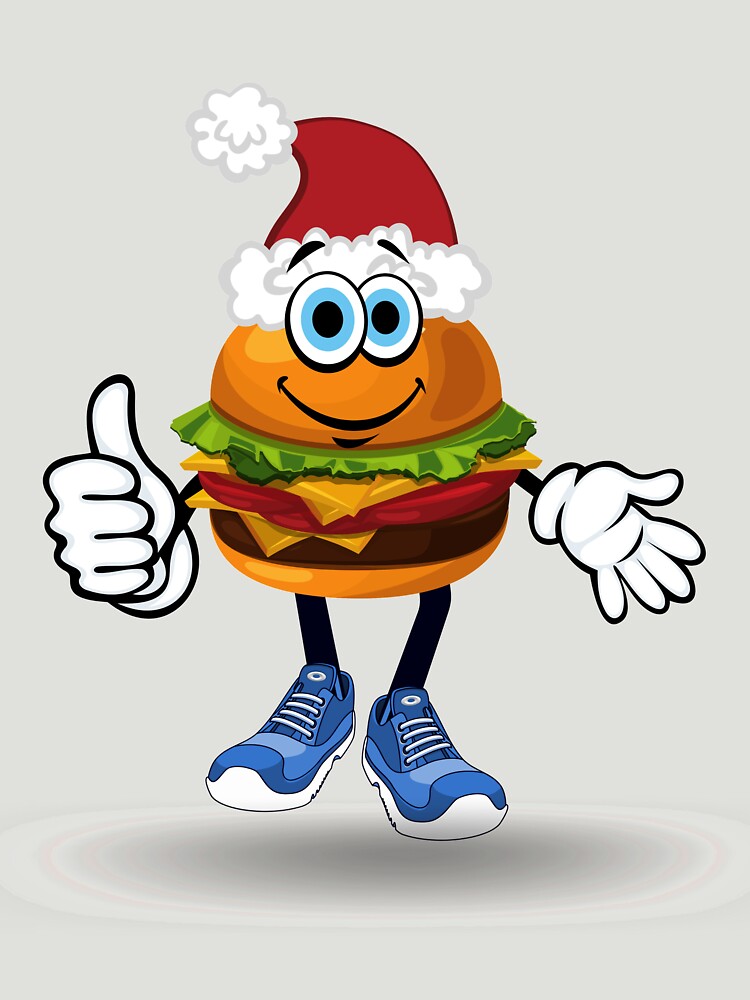 Burger Lovers - Funny Santa by Calakan