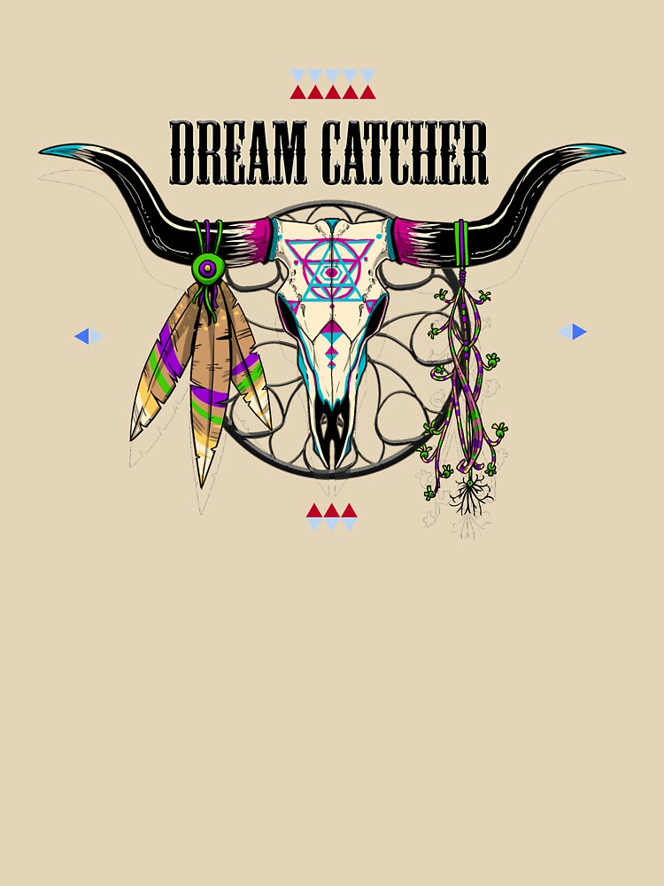 dream catcher - bull skull art by hayrpictures