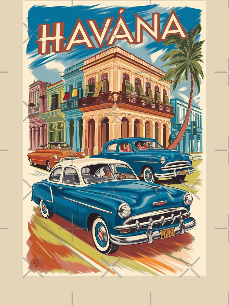 Havana Vintage Travel Poster by TravelerRat
