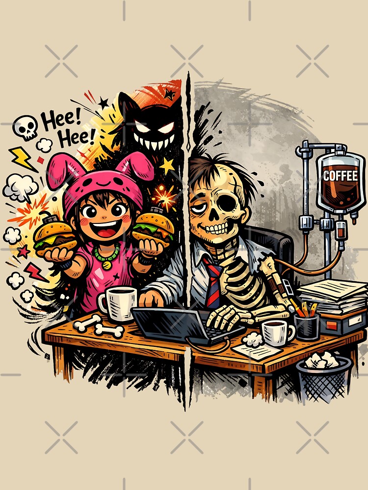 Burger Joy vs Coffee Survival – Life Contrast Design by LineLoo