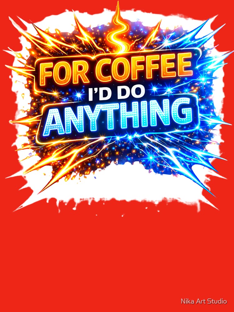 FOR COFFEE I’D DO ANYTHING by Nika Art Studio