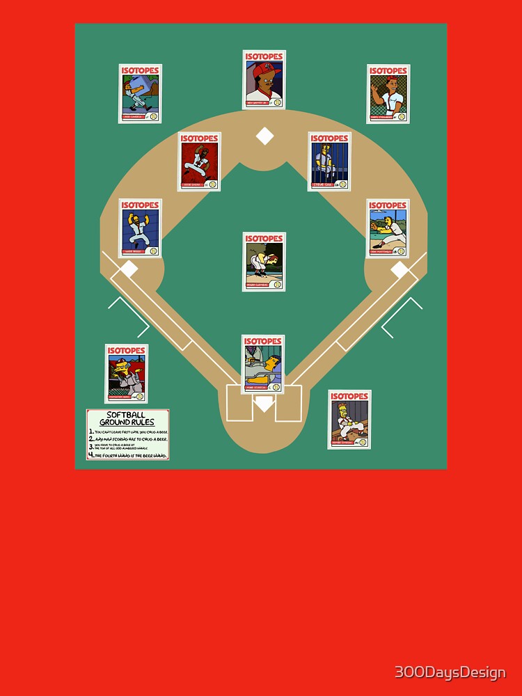 Isotopes Softball Starting 9 Card Collection by Bored Imagination