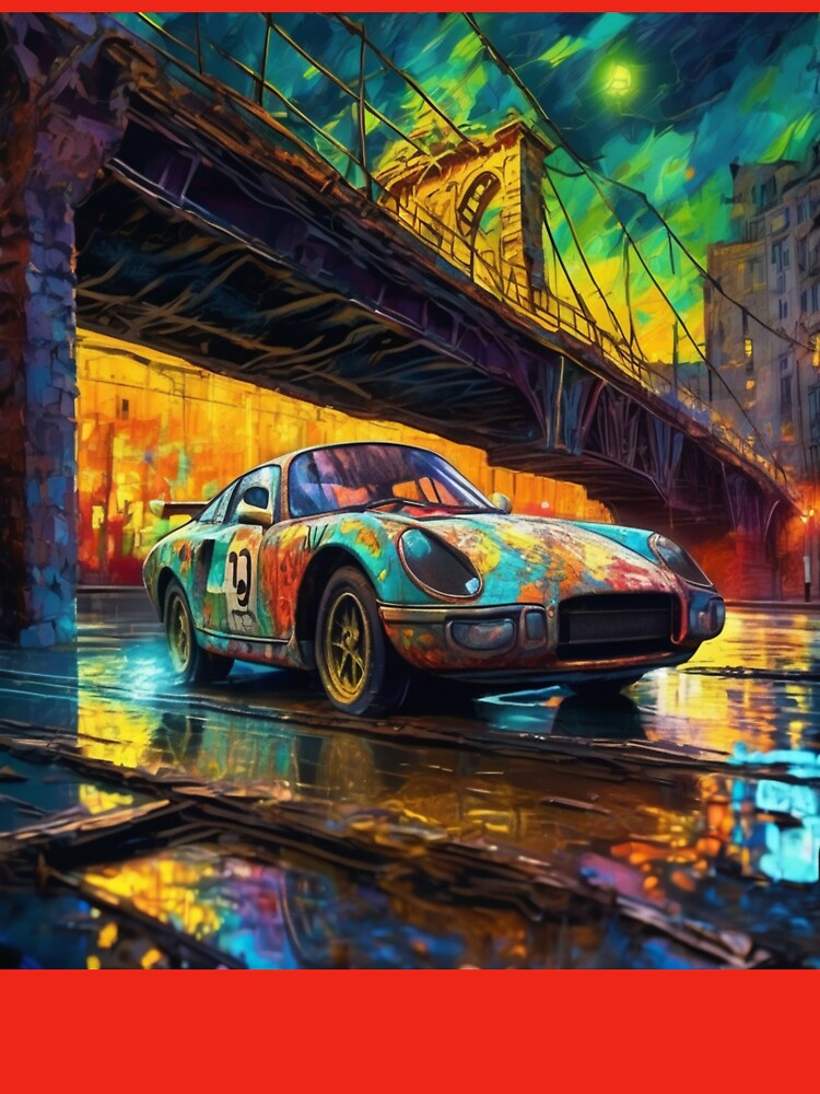 "Graffiti Rush: Racing Through the Neon Underpass" by Artisticanvas