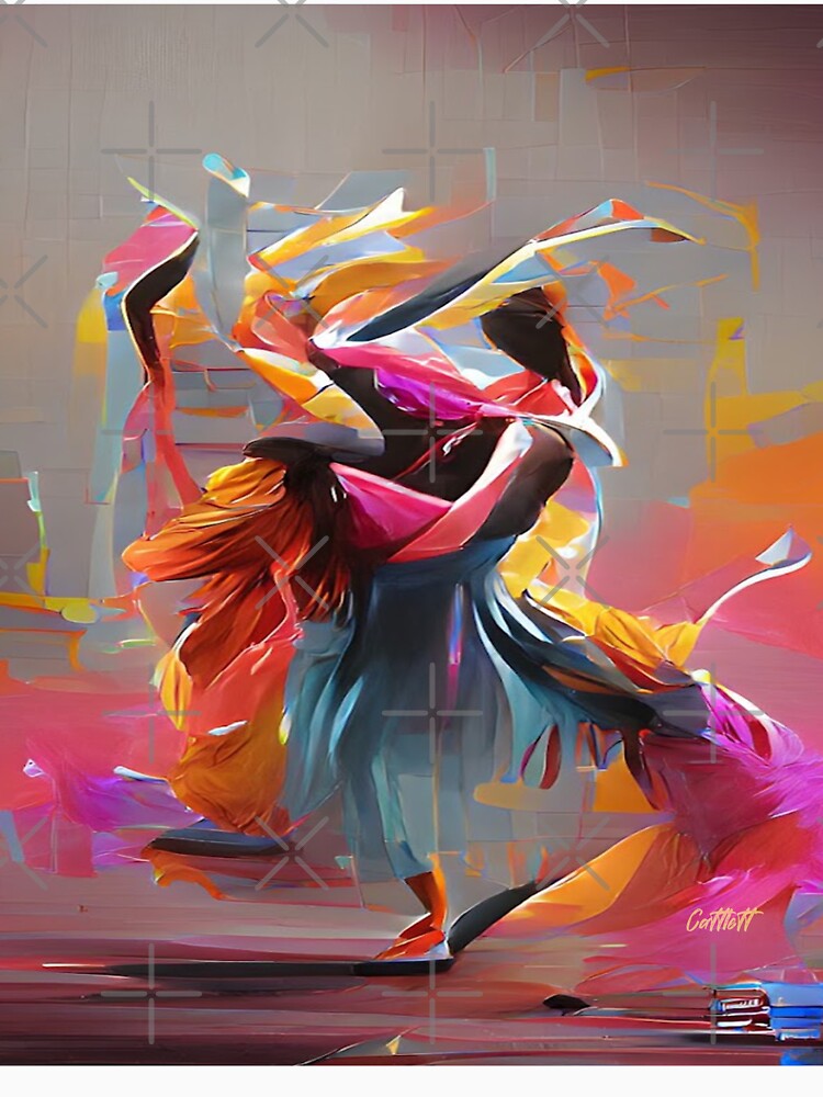 Dancers - Modern Abstract Art - Dance by CattlettArt