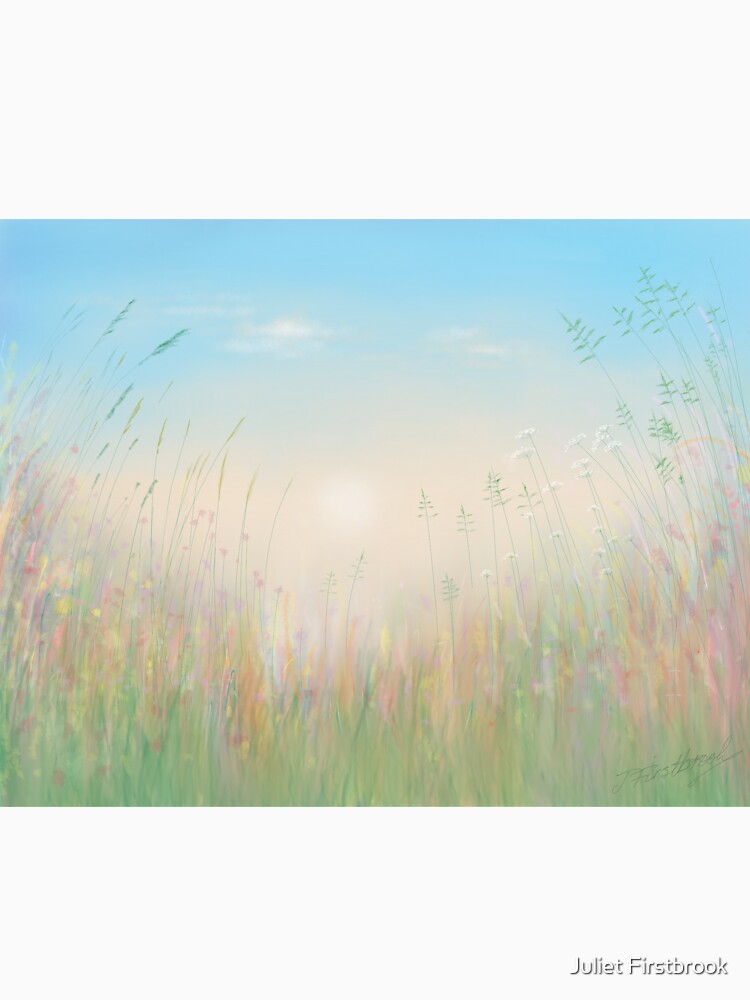 Modern, Bright, Pastel, Meadow Design by Juliet Firstbrook