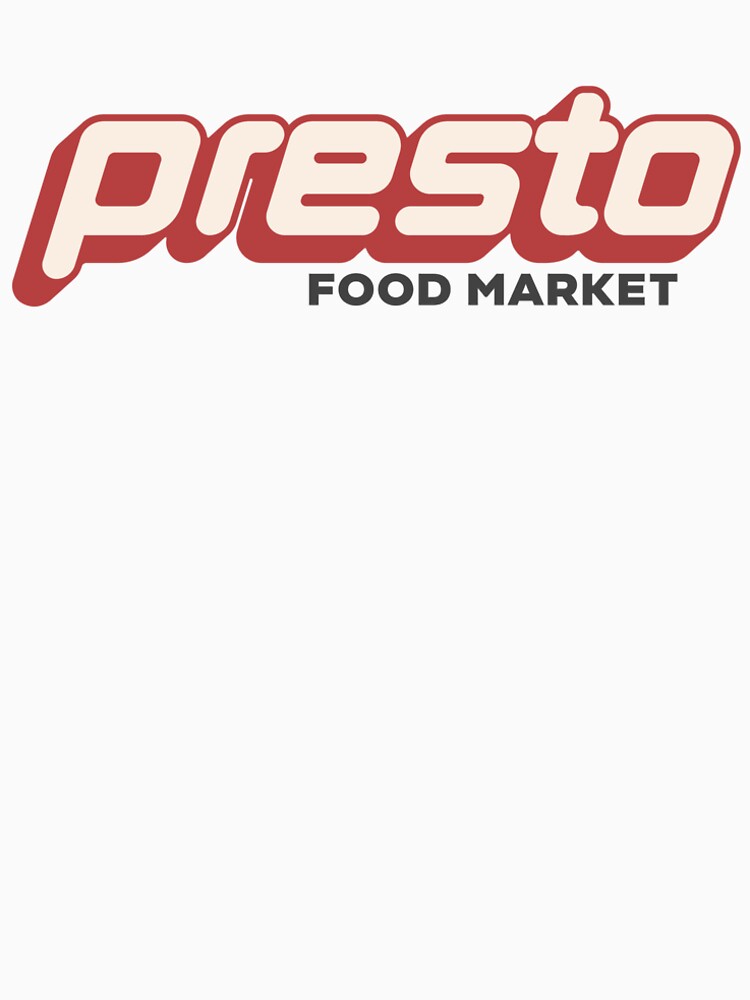 Presto Food Market retro logo by RiggzBoson
