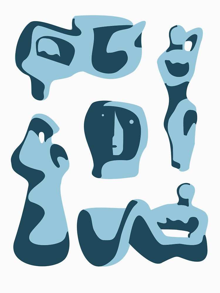 Henry Moore Figurative Sculpture Sketches by Vic-Lucas