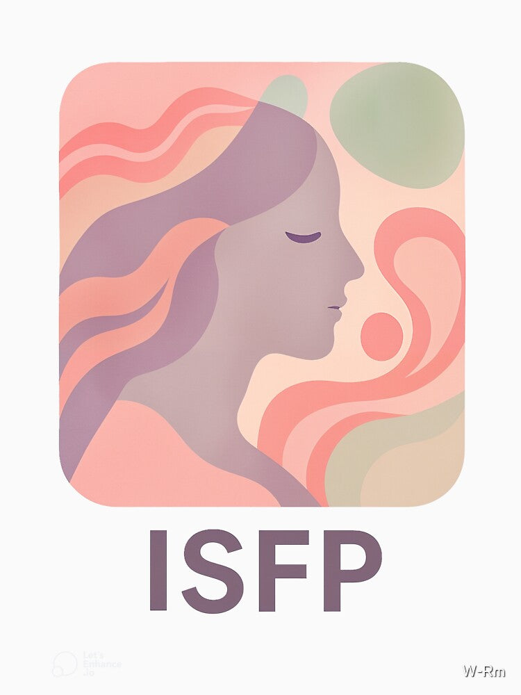 ISFP Personality Abstract Art – MBTI Design (Center Print) by W-Rm