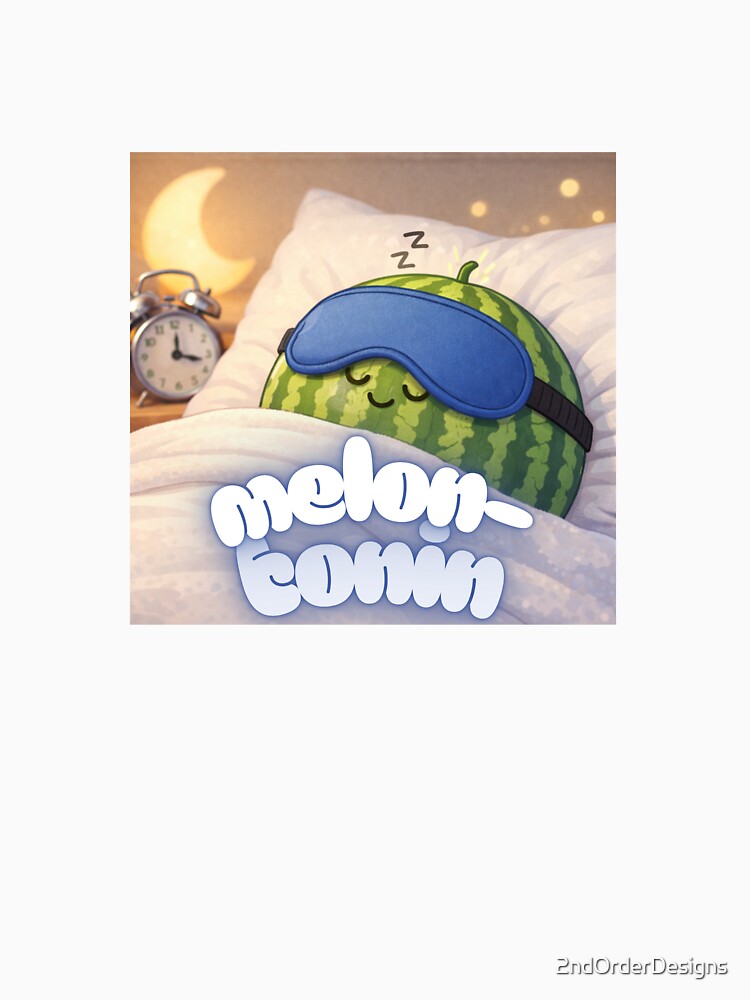 Sleeping Melon "Melatonin" Pun by 2ndOrderDesigns