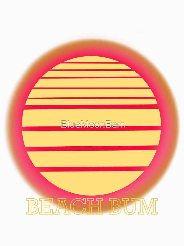 Retro 80's Beach Bum Graphic Decal by BlueMoonBarn