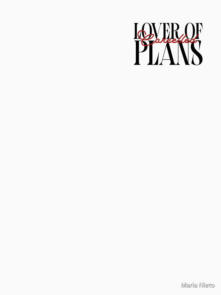 Cancelled plans by Maria Nieto