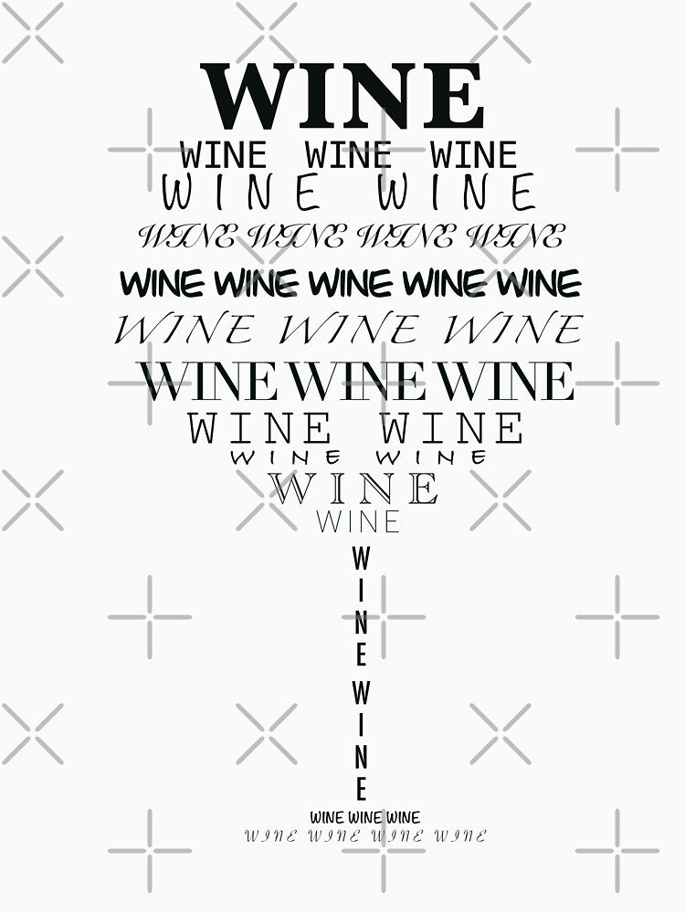 Wine wineglass made from words by FrankaB