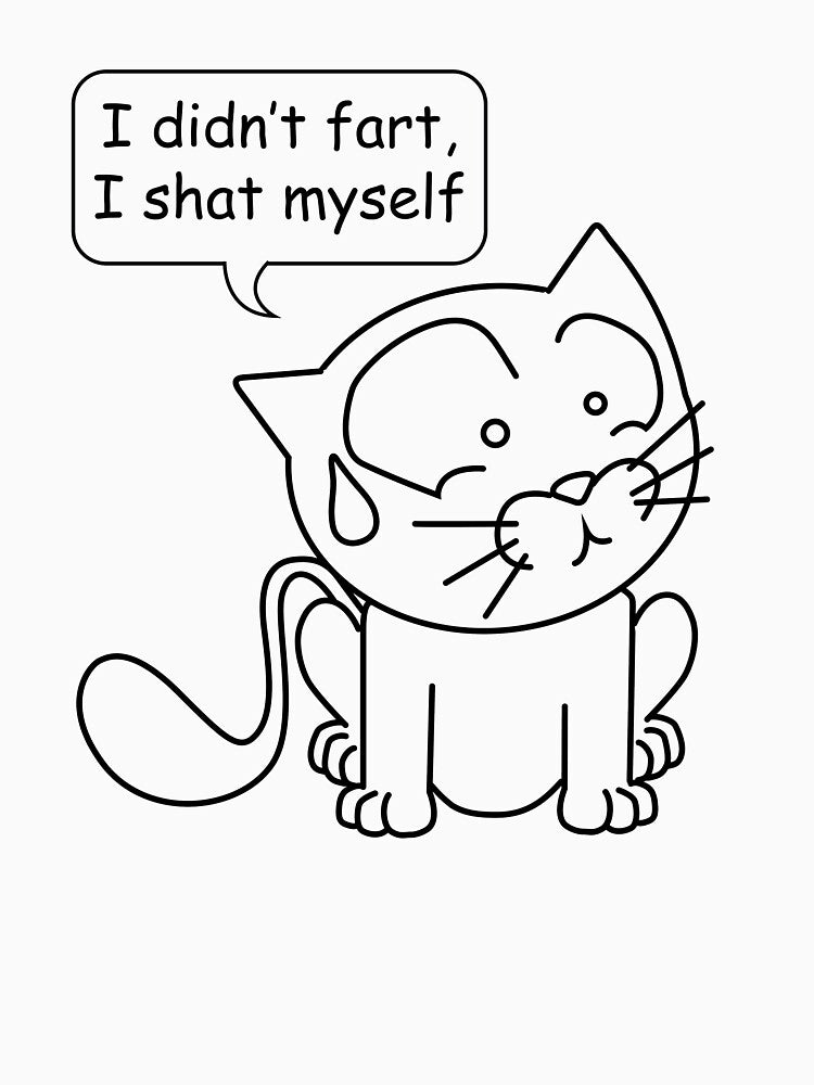Naughty Kitty - "I Didn't Fart, I Shat Myself" Funny Cat Mug by Naughty Kitty HQ