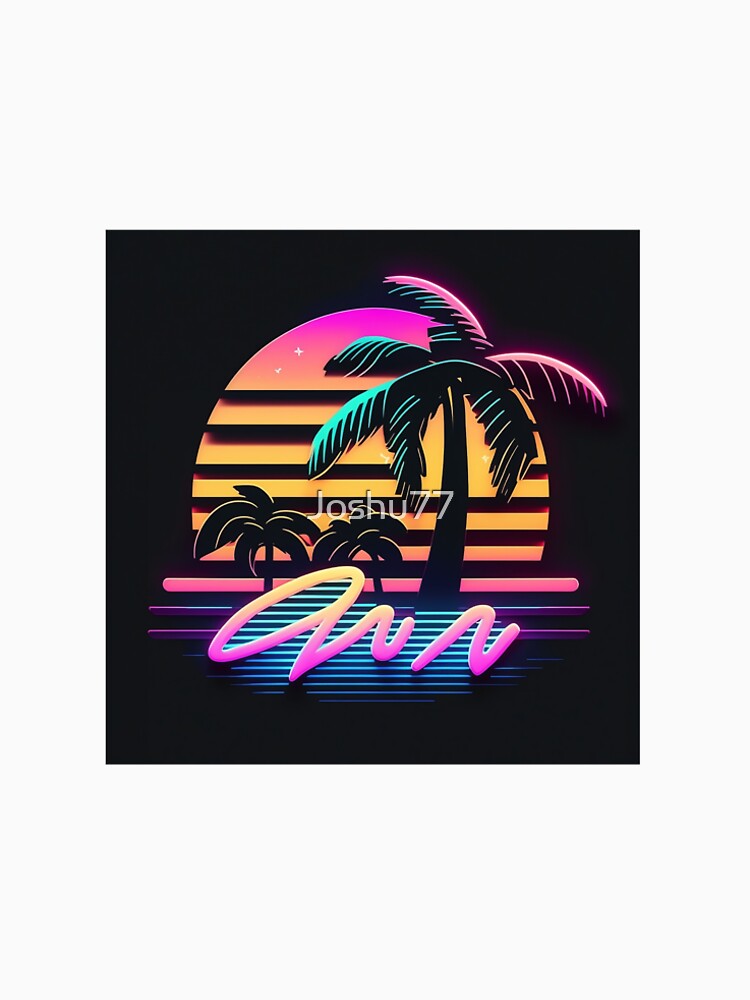 Neon Paradise: A Summer of Palm Trees and Vibrant Hues by Joshu77