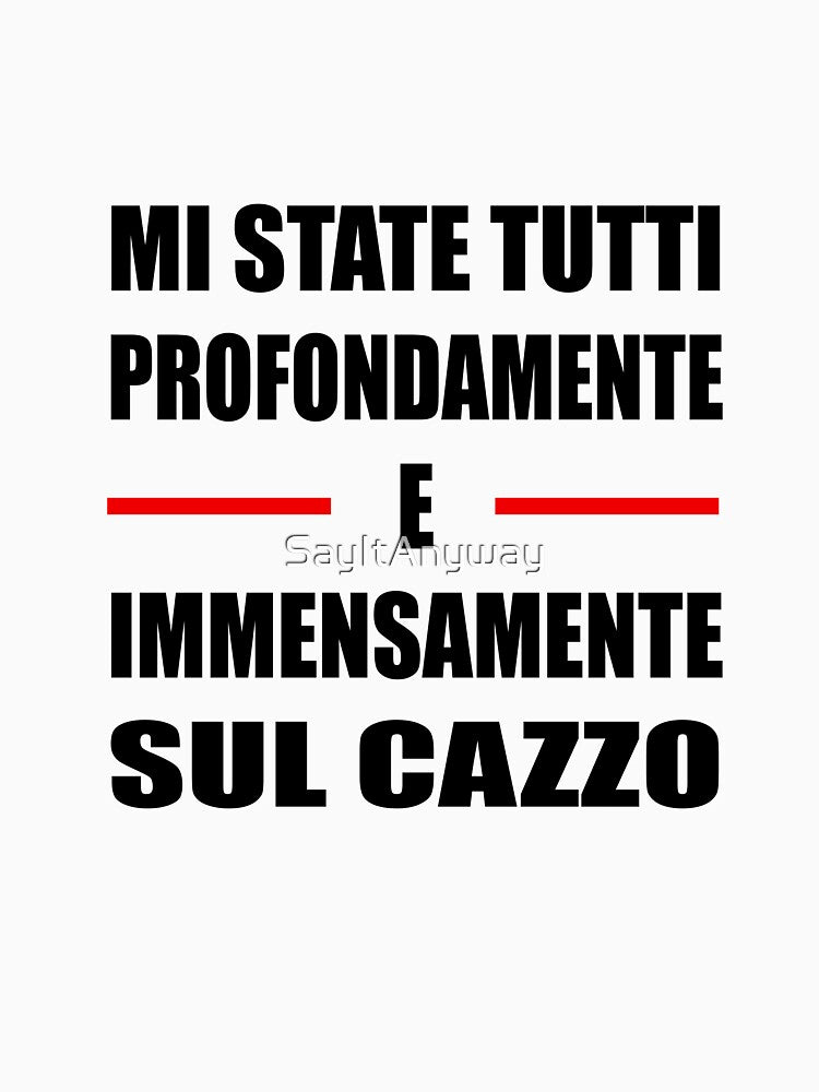 Tricarico Cazzo White Man Woman Funny Gift by SayItAnyway