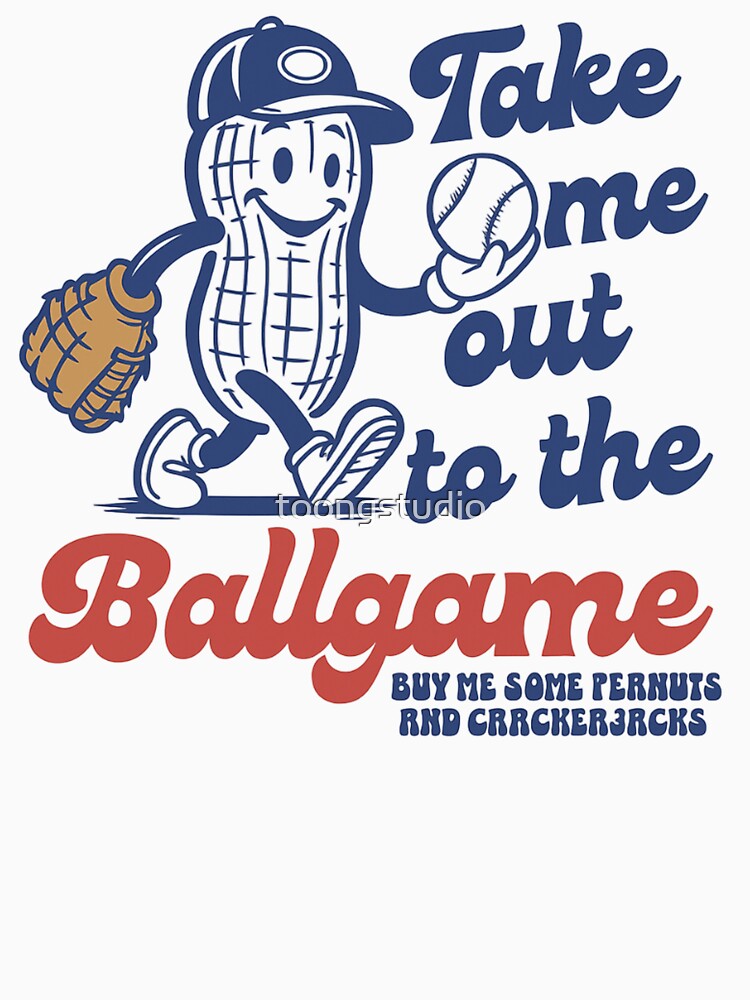 Baseball Game Day, Take Me Out To The Ballgame, Vintage Sports Baseball, Retro Summer by toongstudio