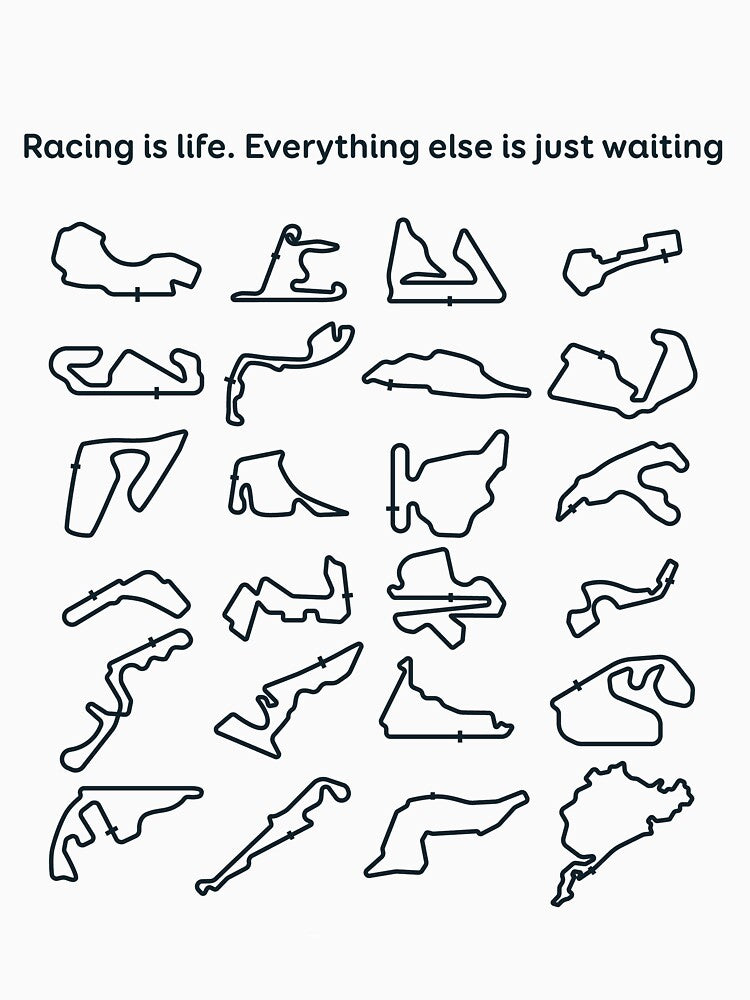 All f1 tracks by Podiumwear