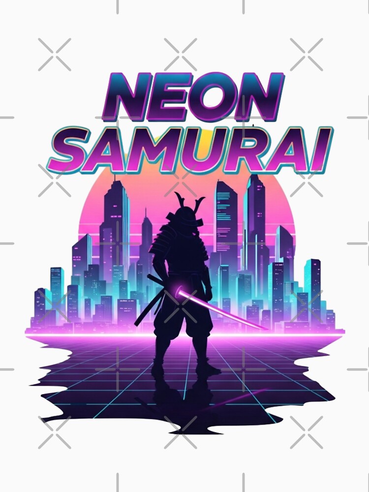Neon Samurai | 80s Synth Streetwear by DualSoull