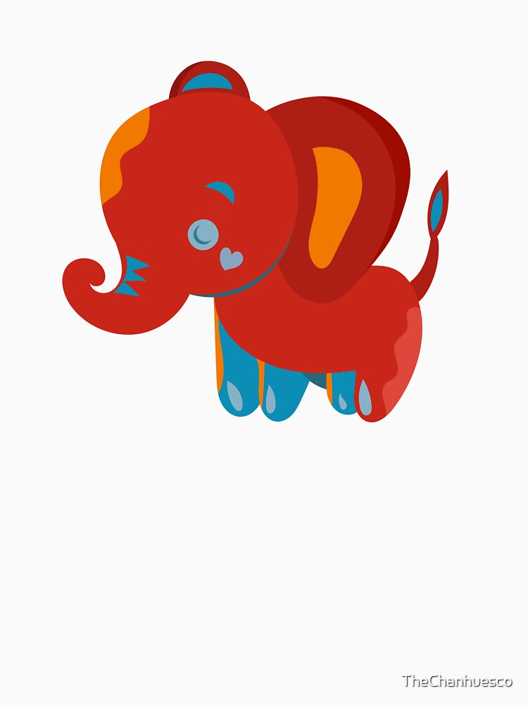 bright elephant calf by TheChanhuesco