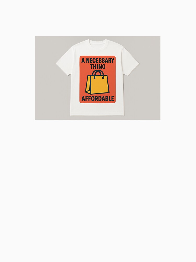 A Necessary Thing – Affordable Shopping Bag Graphic T-Shirt by NomadUSArt