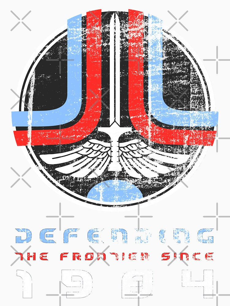 Defending the Frontier (the original worn look) by Retro 4 U