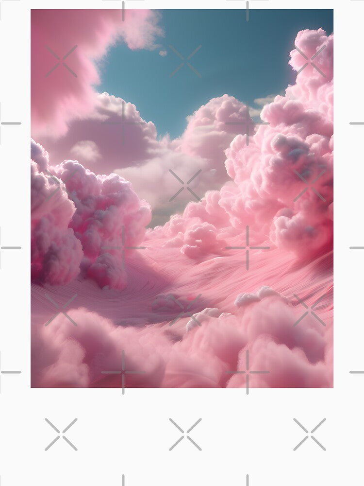 Cotton Candy Fairy Floss Pink Aesthetic Clouds by wtfbba
