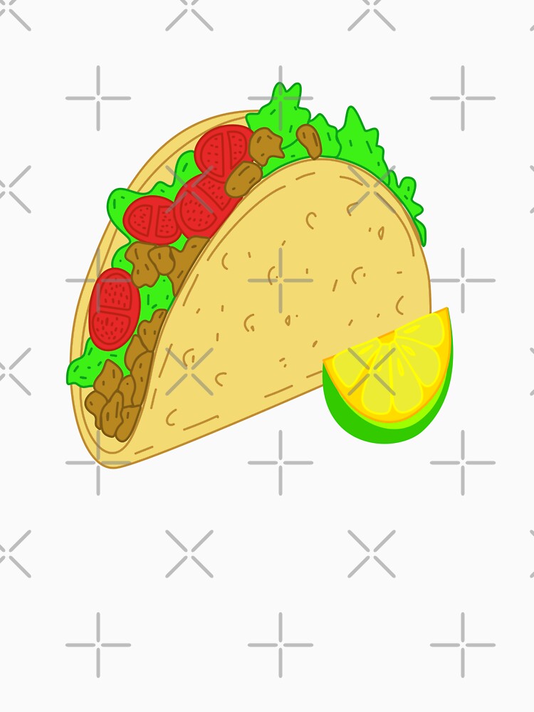 Cute Taco with Lemon Slice, Taco food, kawaii food by RS4you