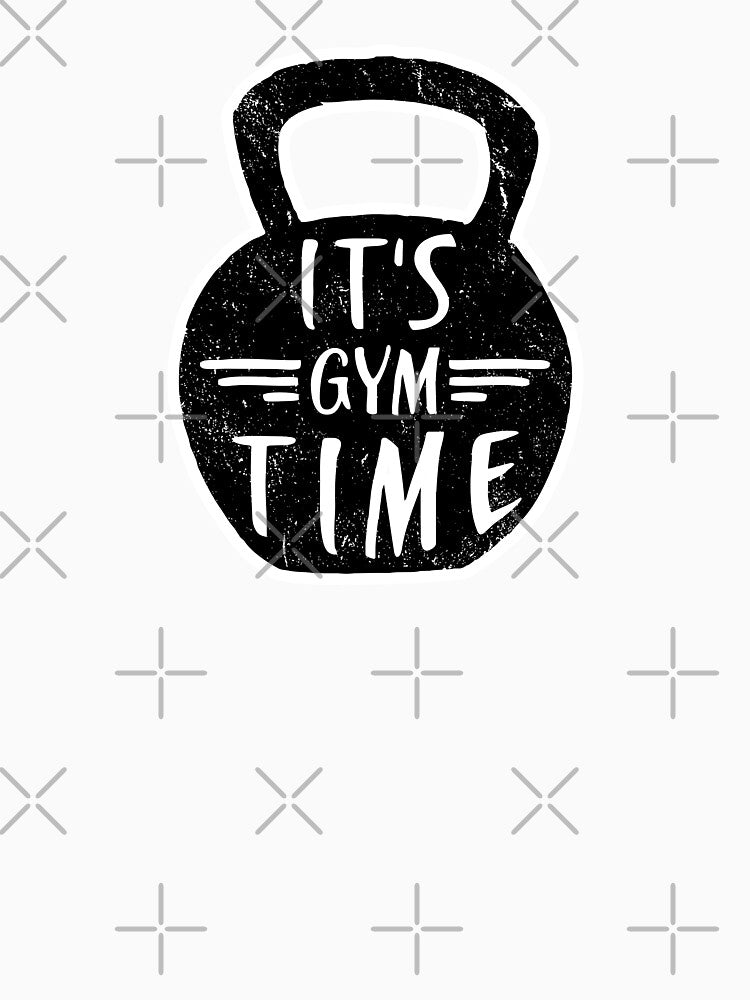VINTAGE KETTLEBELL, ITS GYM TIME, BY SUBGIRL by SUBGIRL