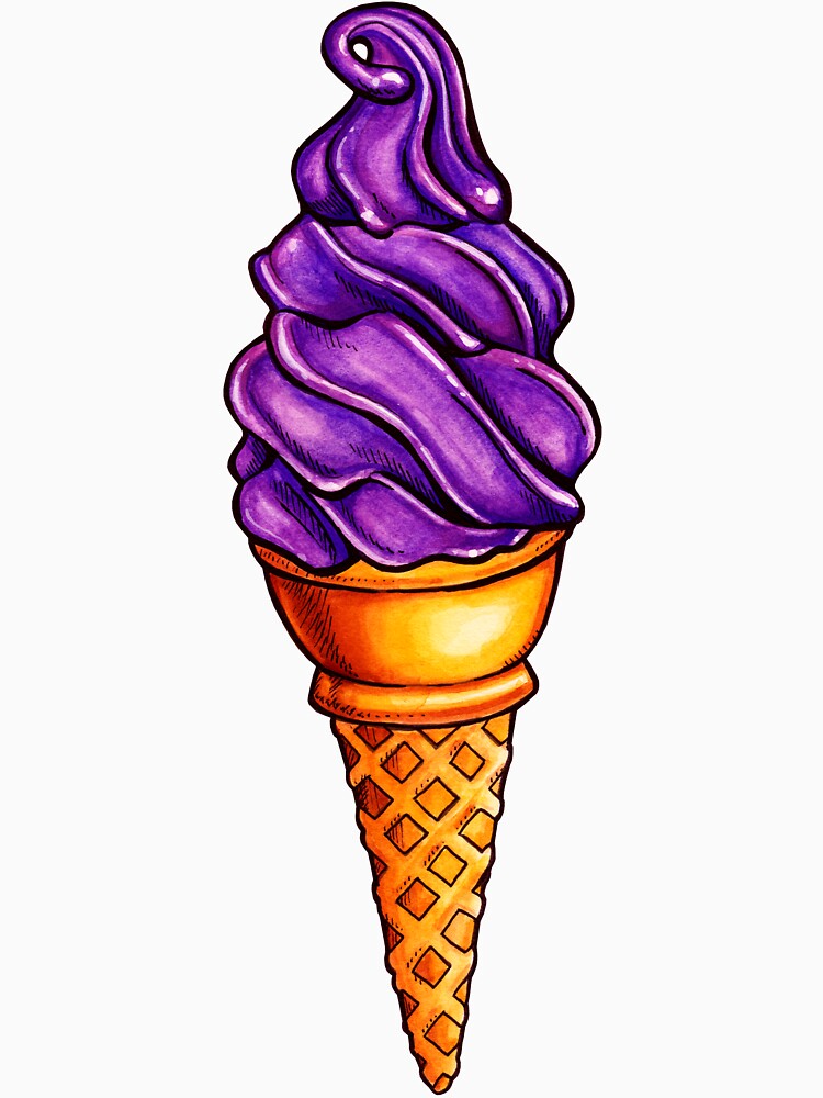 Purple Ice Cream Pattern by Kelly  Gilleran