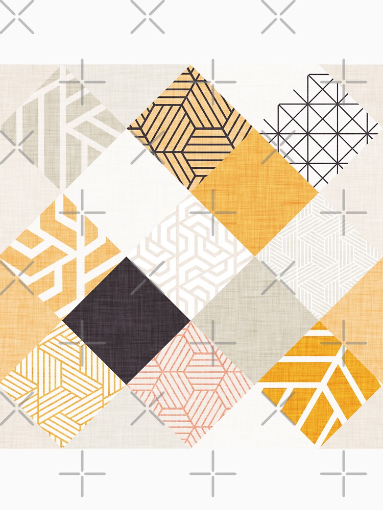 Tiles with patterns - Quilter Tiles Gold by susycosta