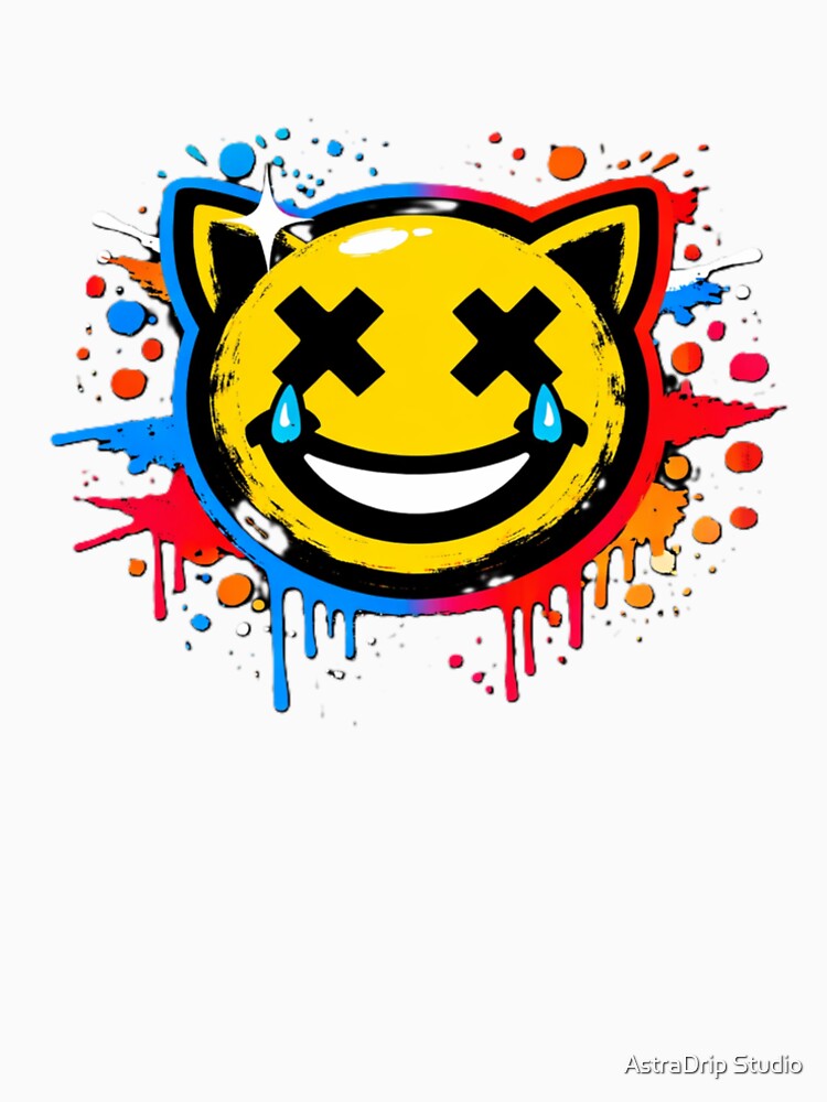 Yellow Streetwear Cat – Smiley X Eyes by AstraDrip Studio