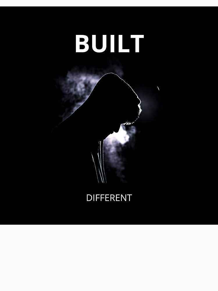 BUILT DIFFERENT Dark Streetwear Design by Wild Horizon Studio