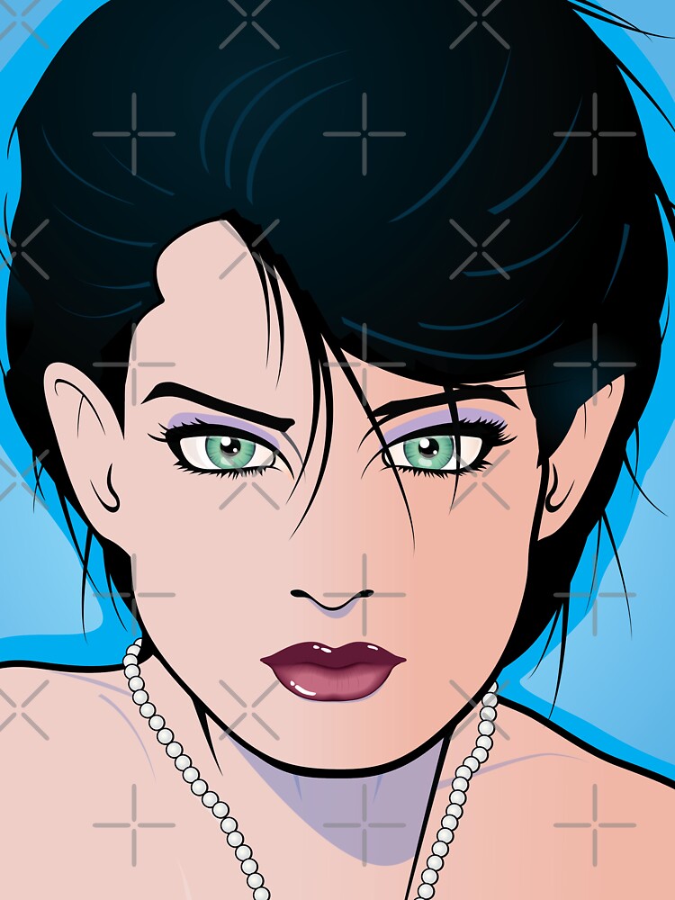 Pop Art Beautiful Woman Angie Pop Art Girl by Frank Schuster