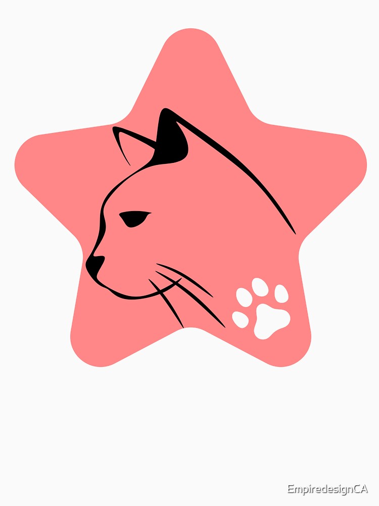 Cute cat custom graphic tshirt and apparel design by EmpiredesignCA