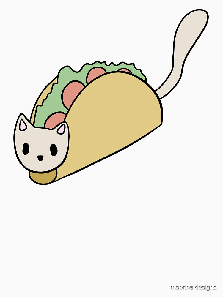 cat in a taco by moonna designs