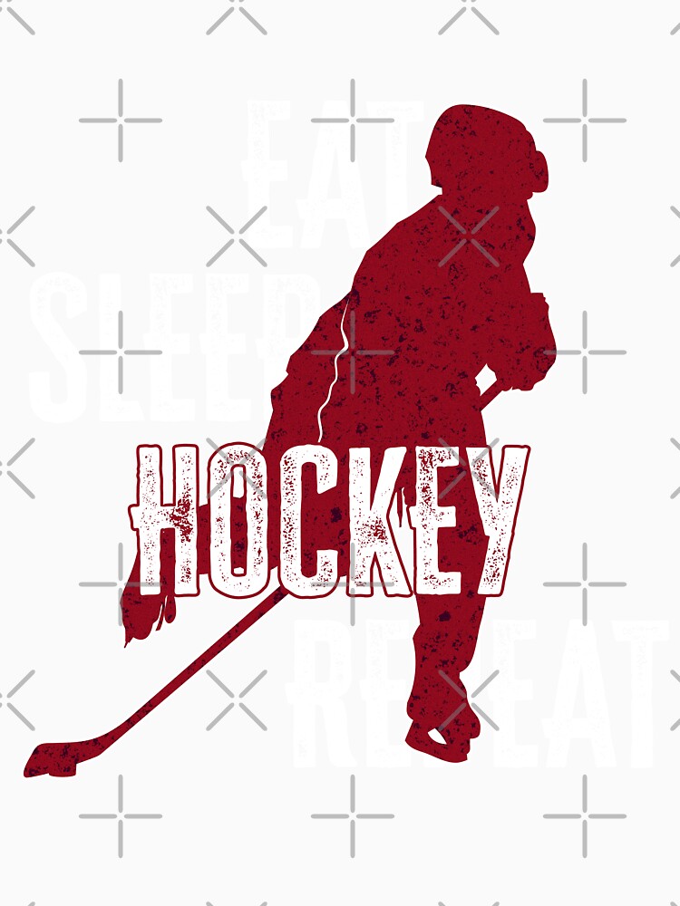 Hockey Life Mantra Tee: Eat, Sleep, Hockey, Repeat by JacontaII