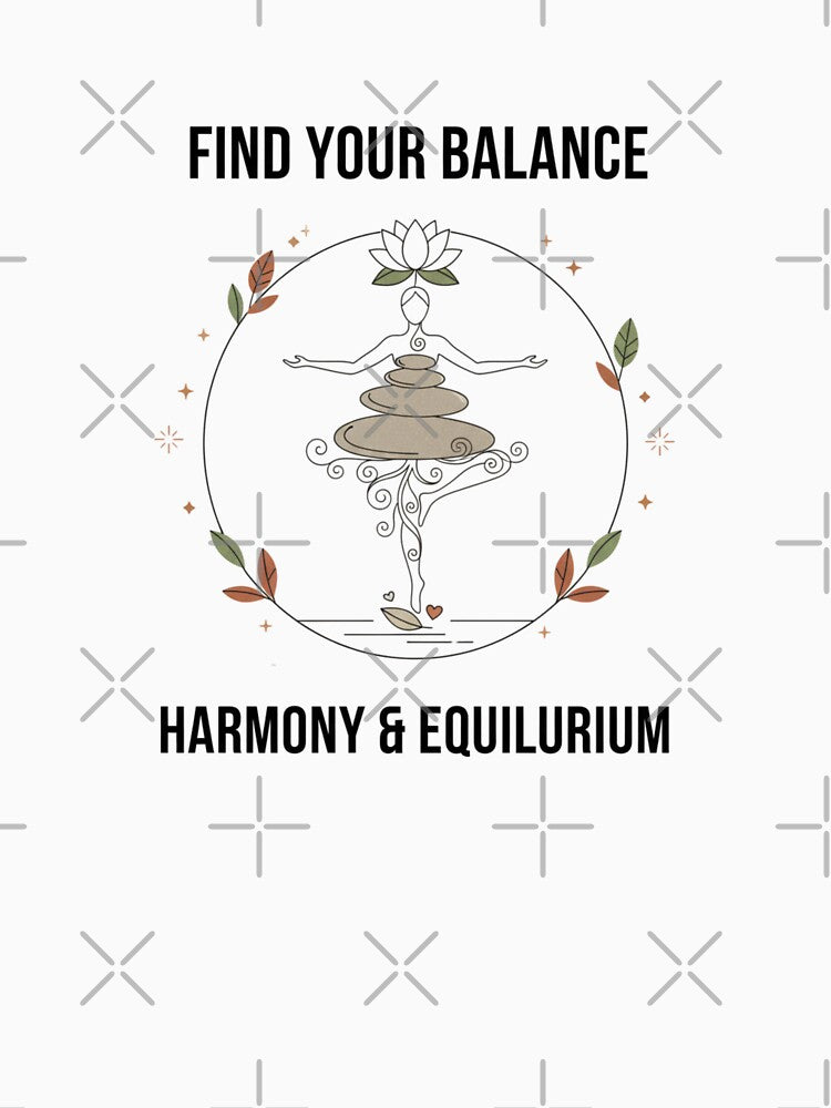 Find Your Balance Minimalist Tee | Harmony & Equilibrium Zen Wear by MINIMA.LIGN